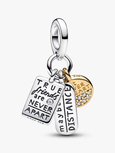 Charm Colgante Triple Amistad Talla única