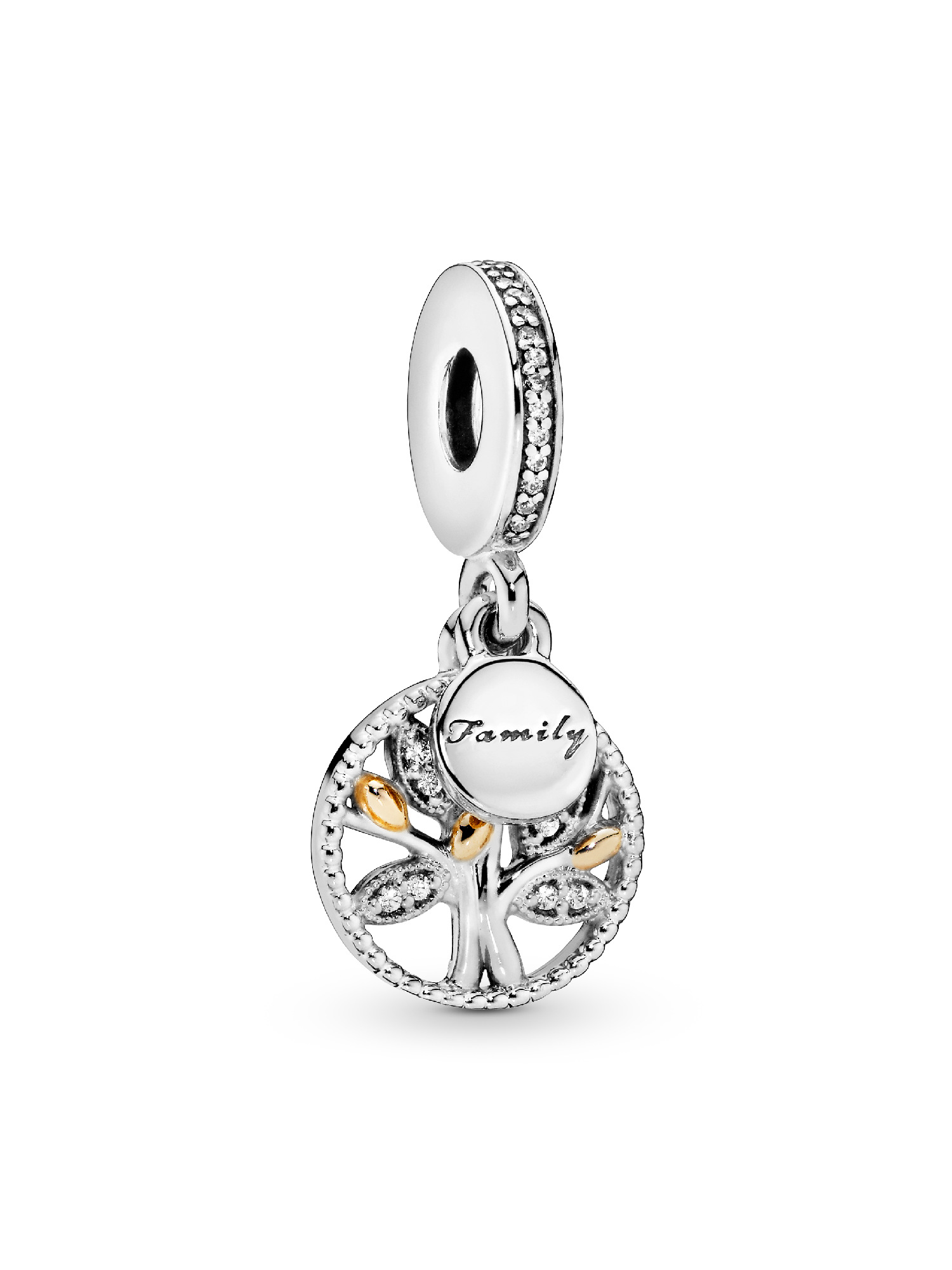 Charm Colgante Generaciones De Familia Dos Tonos