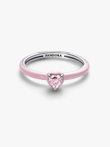 Anillo corazón chakra rosa