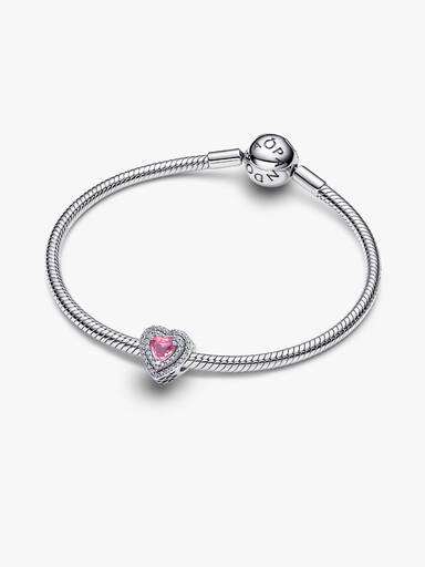 Charm Corazón Nivelado Brillante