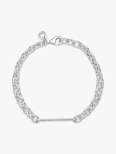 Brazalete De Eslabones Con Barra