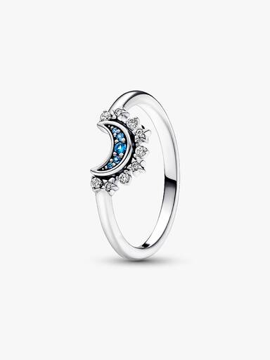 Anillo Luna Celestial Azul
