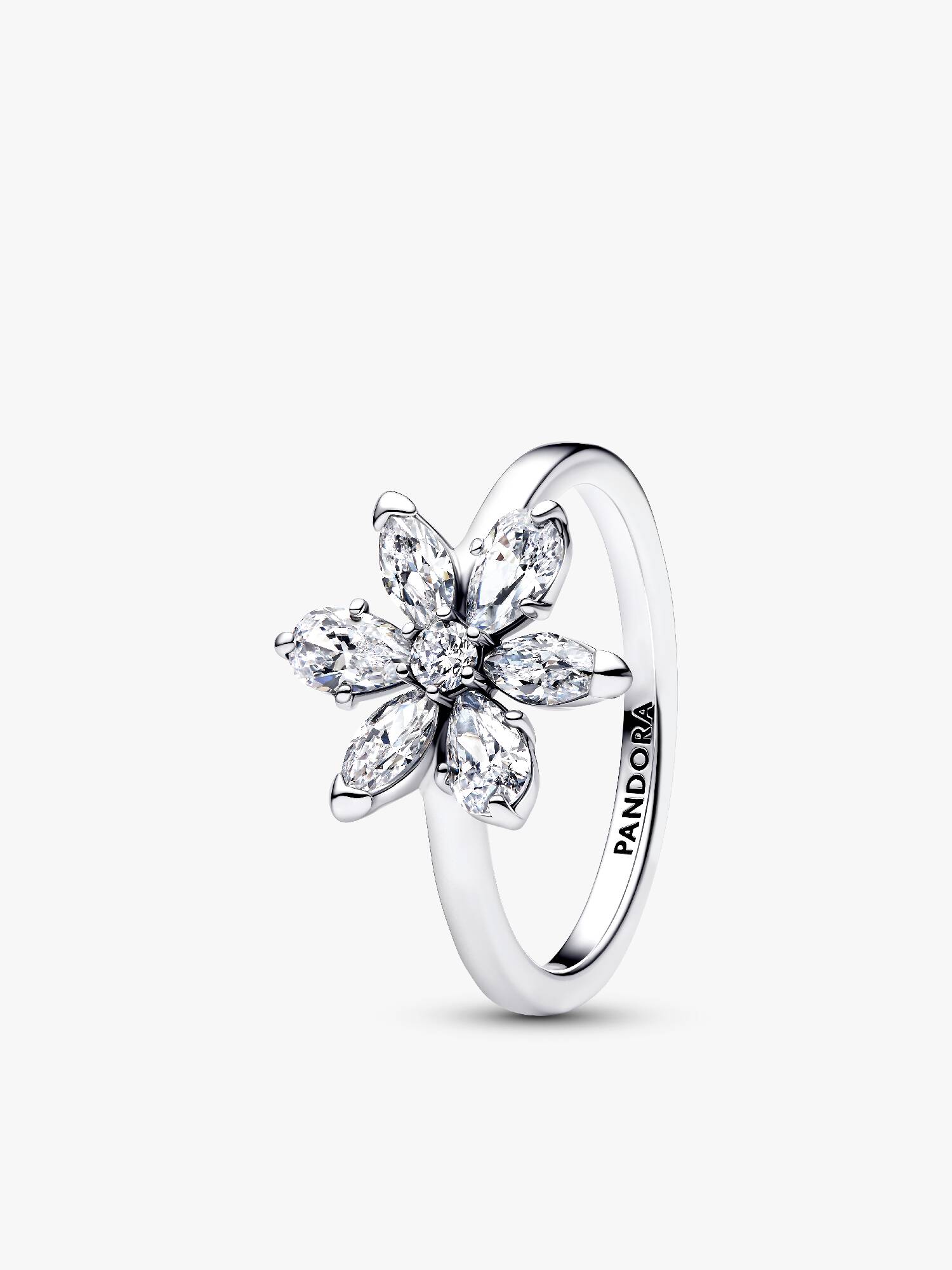 Anillo flor Cóctel Herbario Brillante