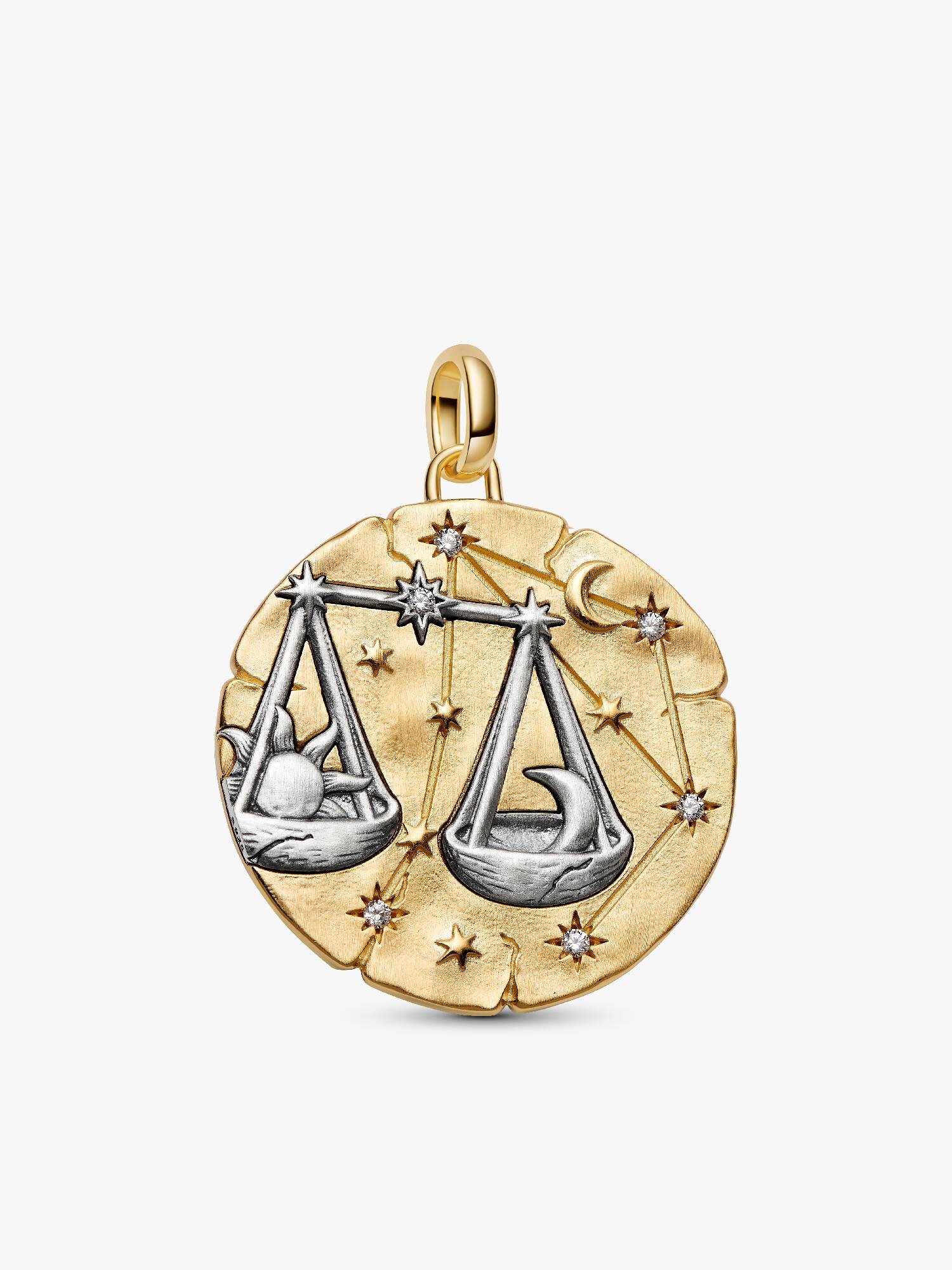 Charm Medallón grande signo del zodíaco Libra