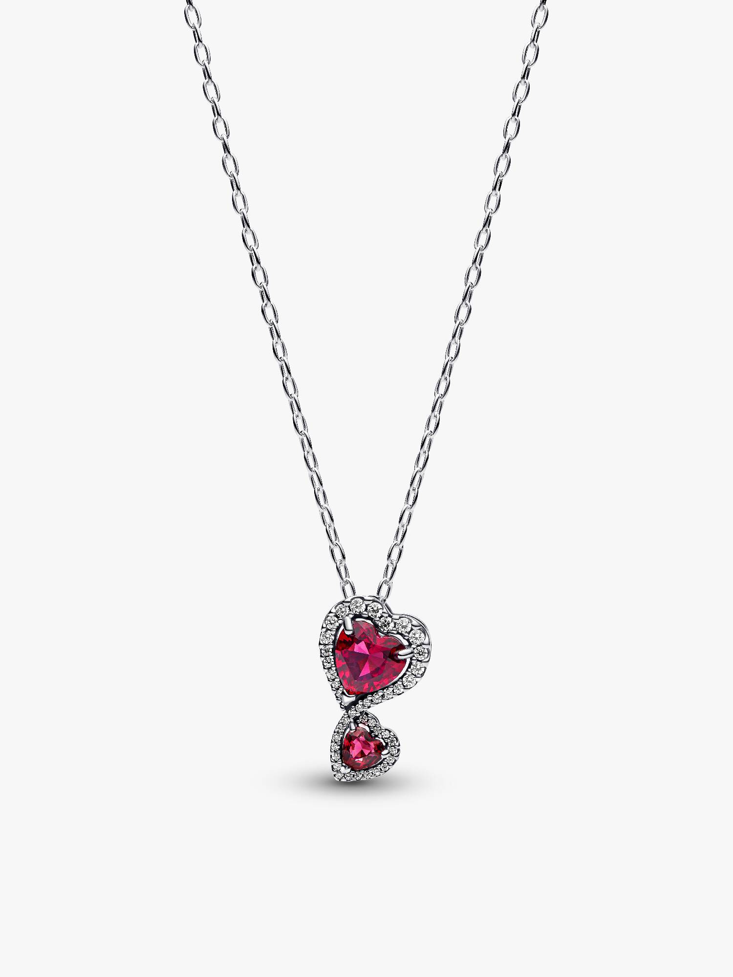 Collar Halo Rojo Corazones 60 cm