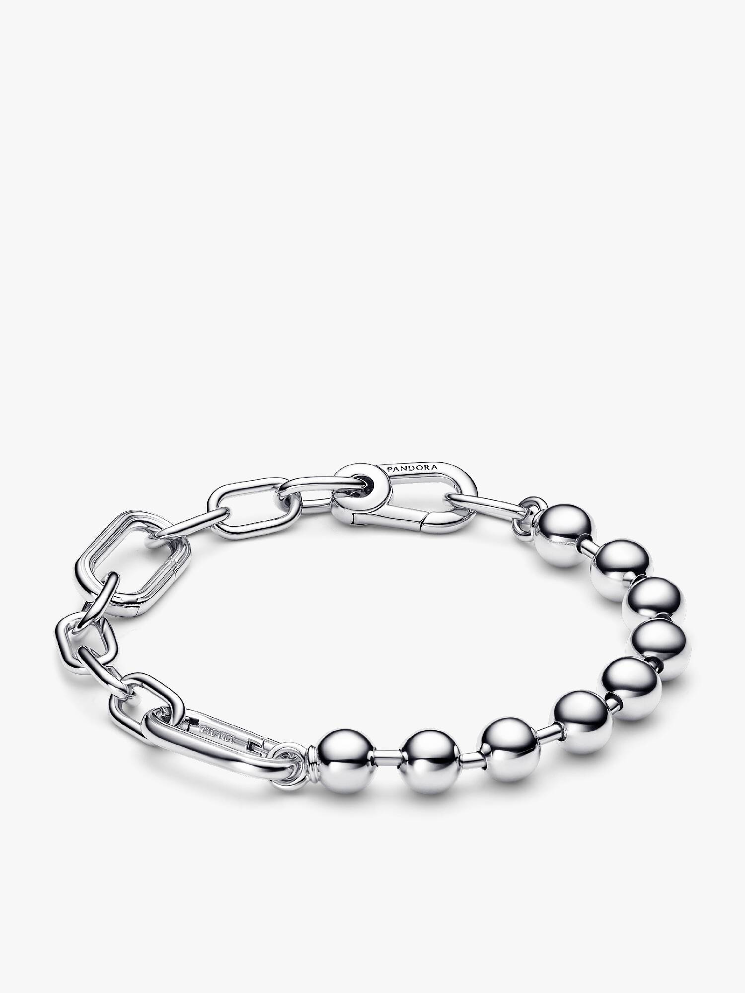 Brazalete de Eslabones Link y Cuentas Metálicas Pandora ME