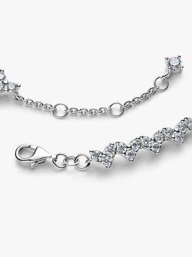 Brazalete Corazón Triple Piedra