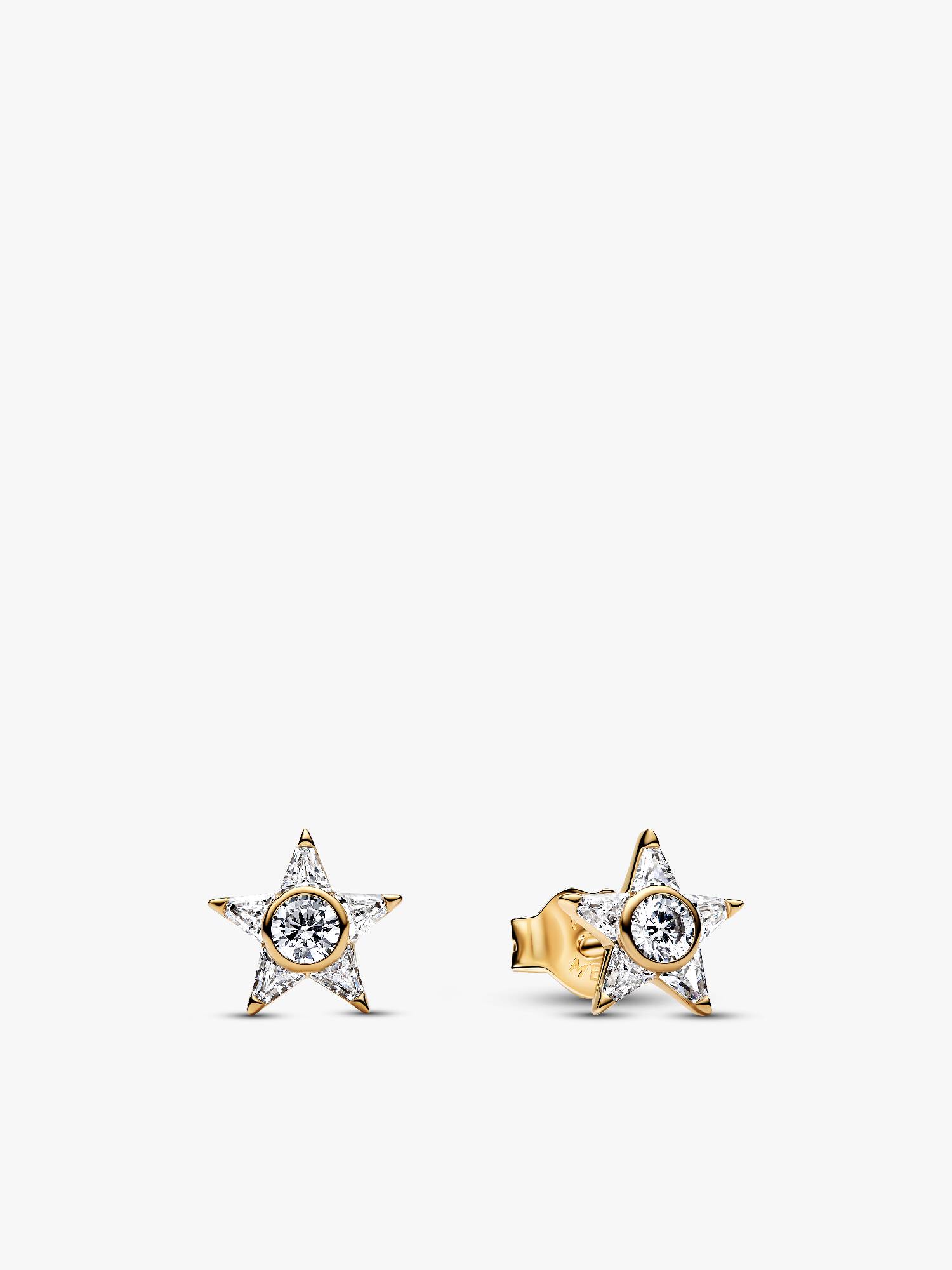 Aros de Botón Estrella Brillante 