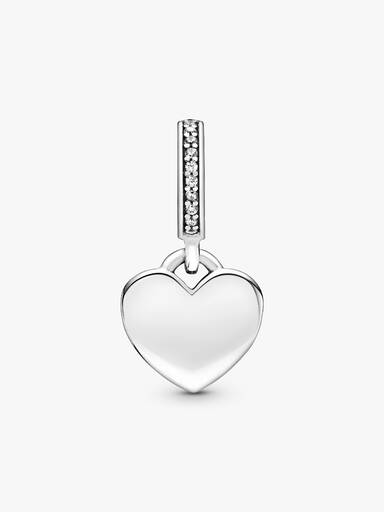 Dije colgante Corazón para grabable