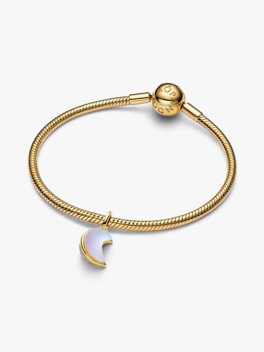 Charm Colgante Luna Creciente Brillante