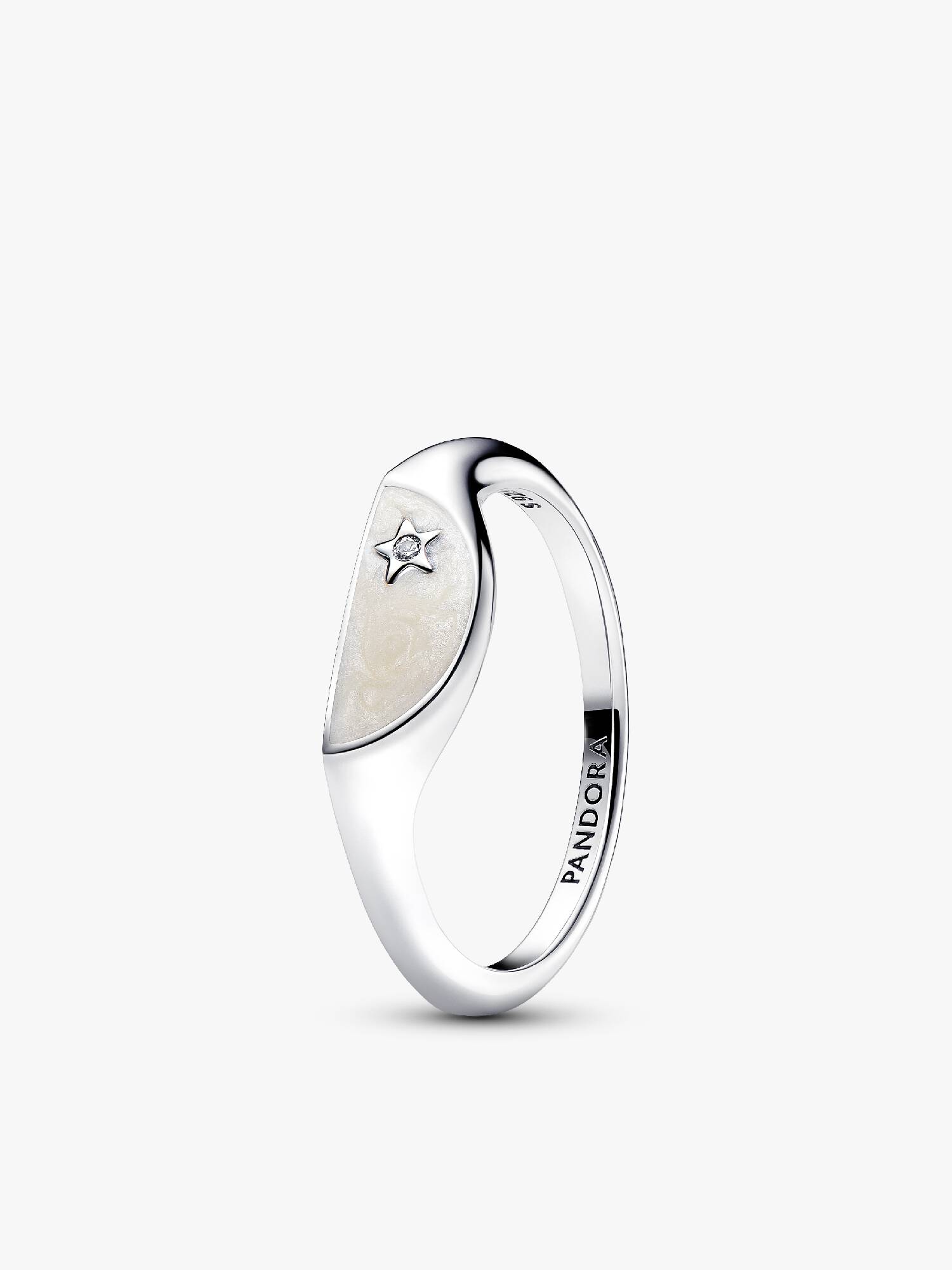 Anillo Pandora ME Mitad Sello Esmaltado Plata