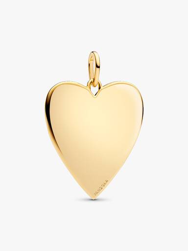 Colgante Etiqueta de Corazón Grabable Oversized
