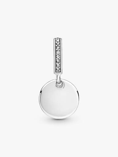 Charm Colgante Disco de Corazón Talla única