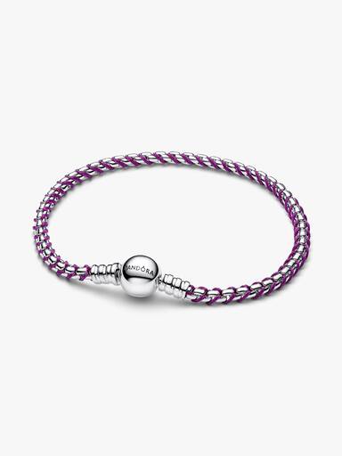 Brazalete de Cadena de Cordón Púrpura