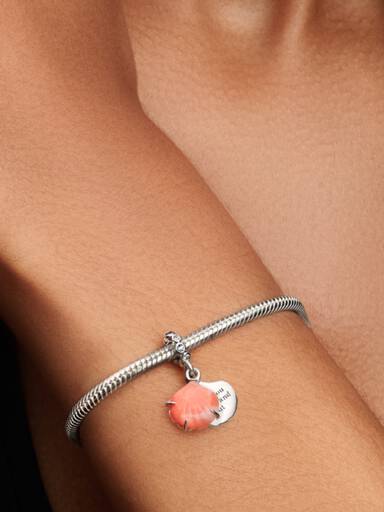 Dije Colgante Doble Concha Coral