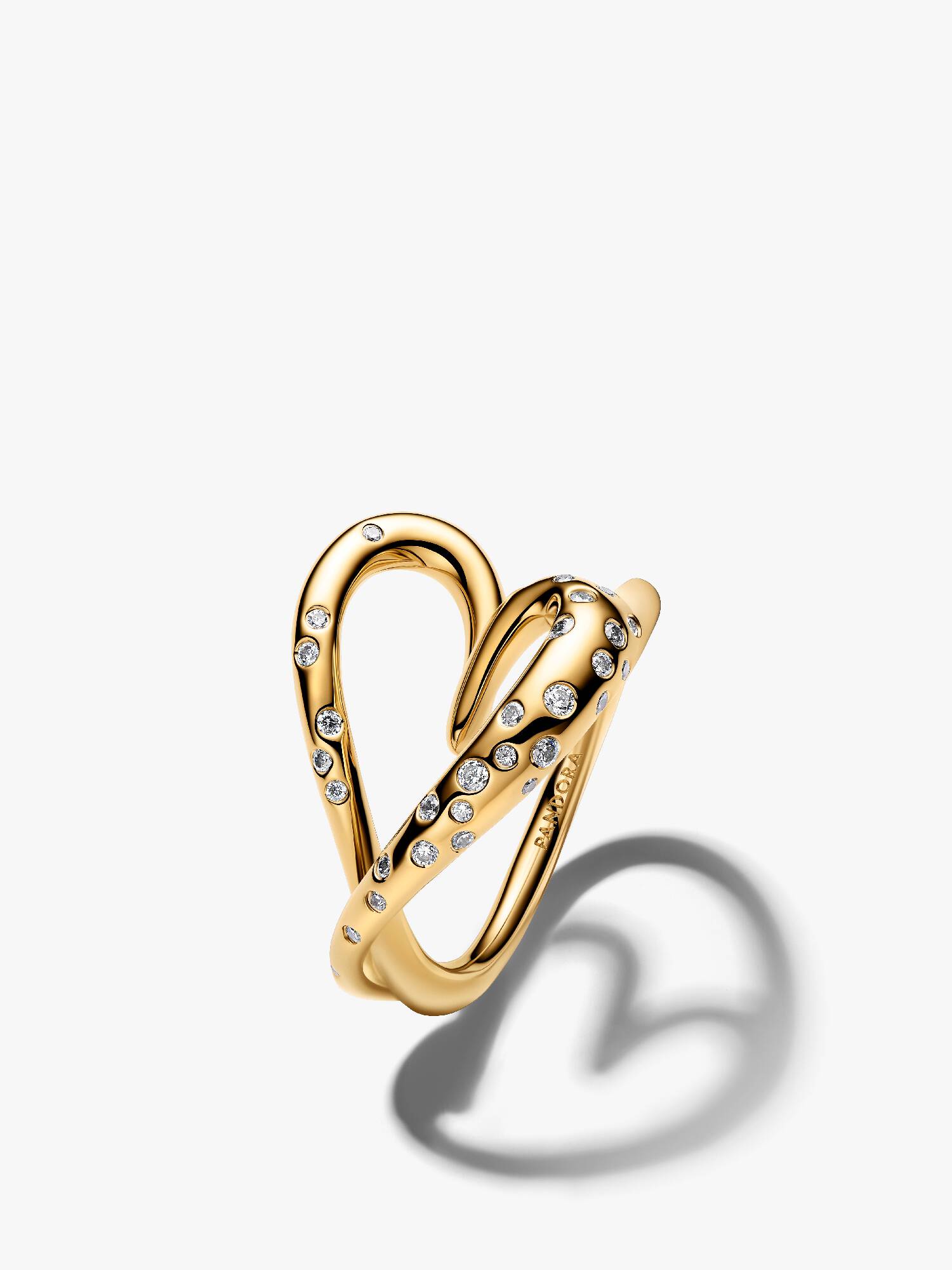 Set de Anillo Corazón con forma orgánica 