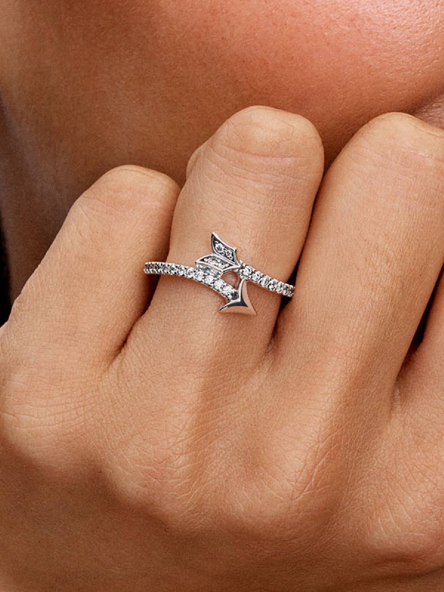 Anillo Flecha Brillante 56