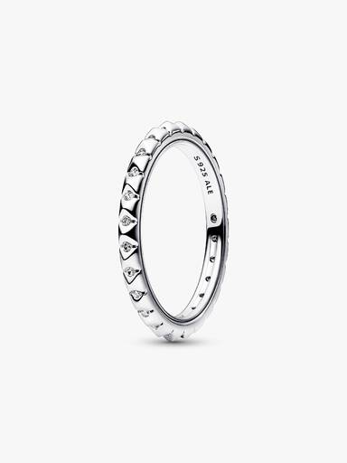 Anillo Pirámides con Bañado en Oro Rosa 14k Pandora Me