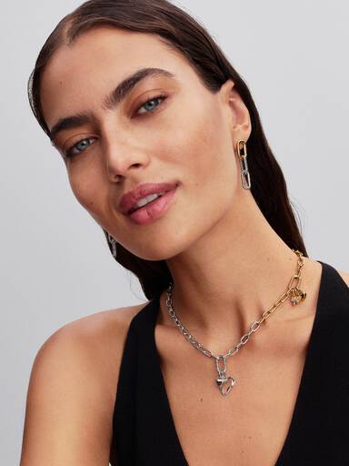 Eslabón De Estilo Doble En Pavé Brillante Pandora Me