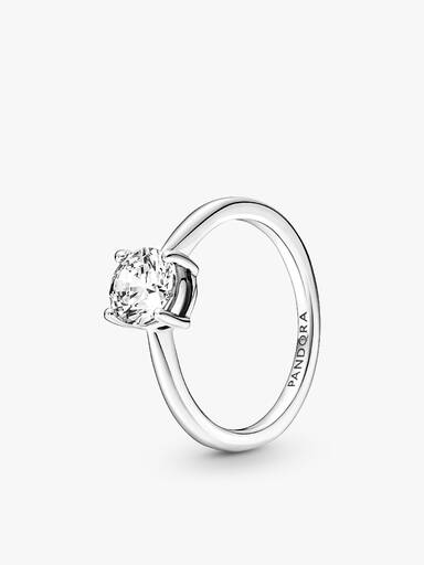 Set de Anillos Apilables Solitario Ligero como el Aire