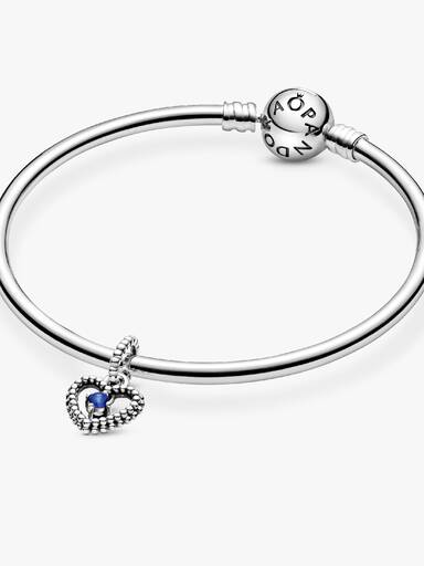 Charm Colgante Corazón con Piedra Natal de Septiembre