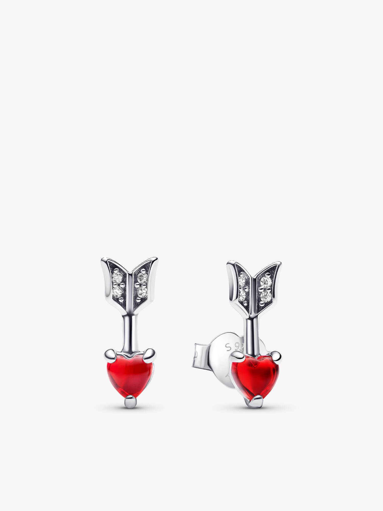 Aros Flecha y Corazón Cristal de Murano Talla única