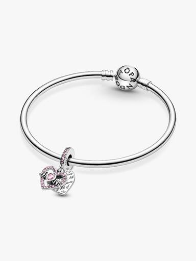 Charm Colgante Corazón Y Mamá