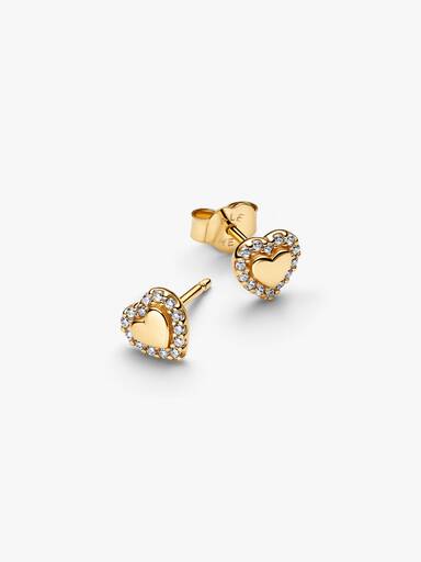 Aros de botón halo Corazón