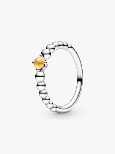 Anillo de Cuentas Miel de Noviembre
