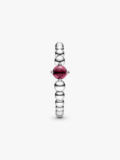 Anillo de cuentas con piedra natal de julio