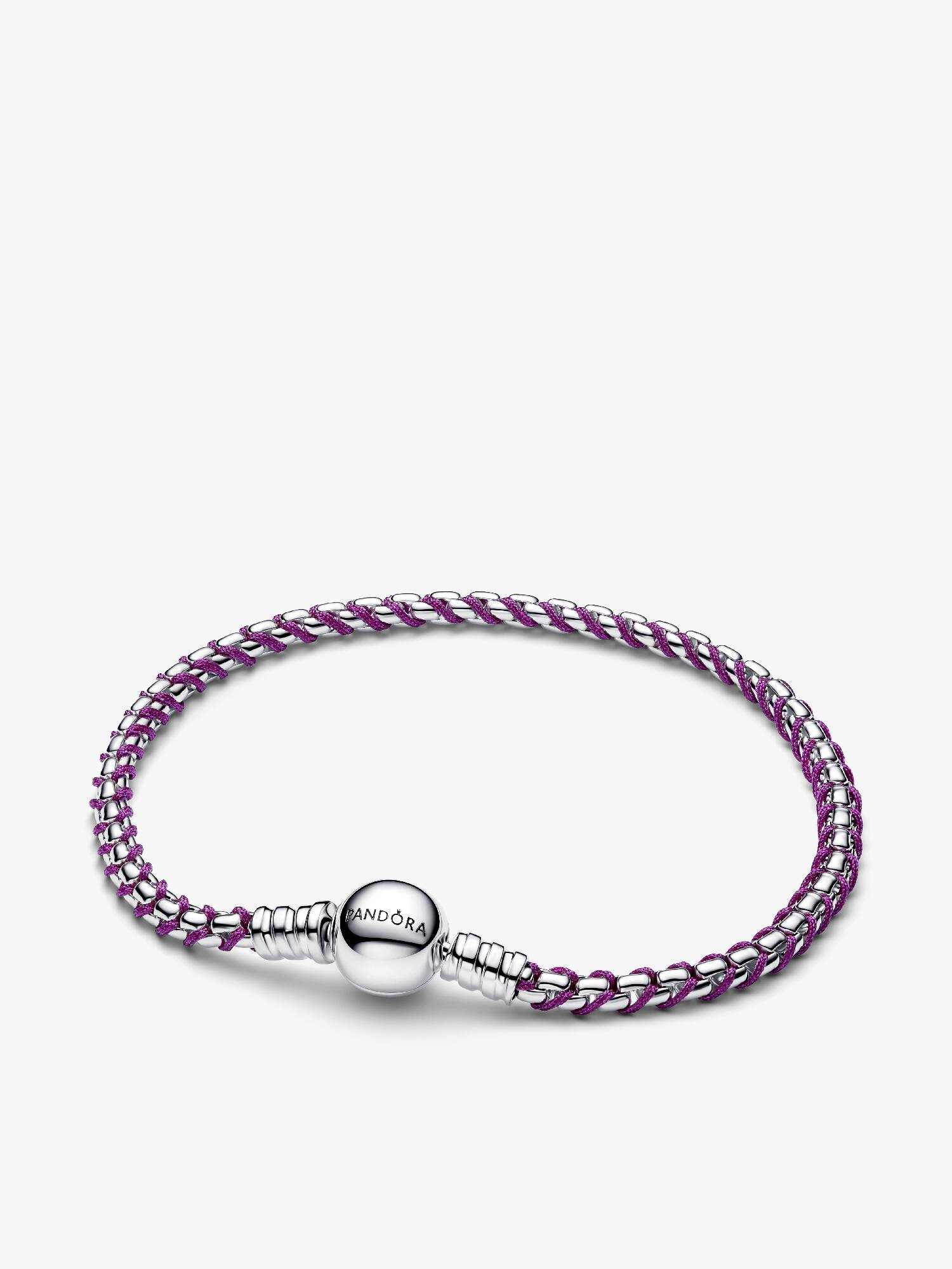 Brazalete de Cadena de Cordón Púrpura