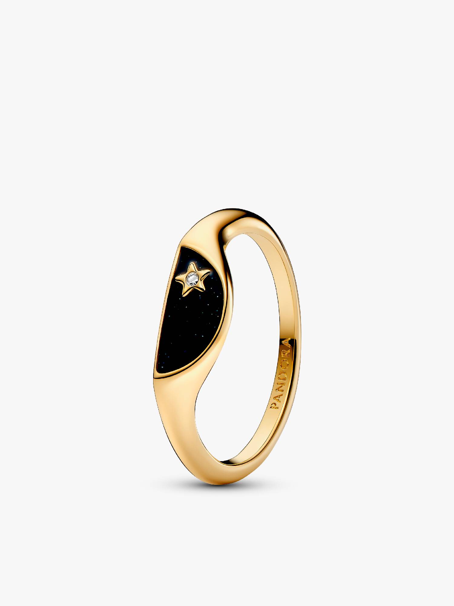 Anillo Pandora ME Mitad Sello Esmaltado Oro