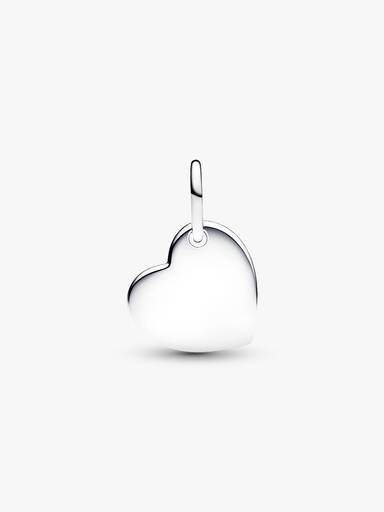 Charm Colgante Corazón de Piedra Azul Turquesa para Grabar