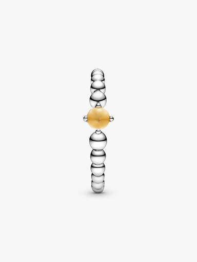 Anillo de Cuentas Miel de Noviembre