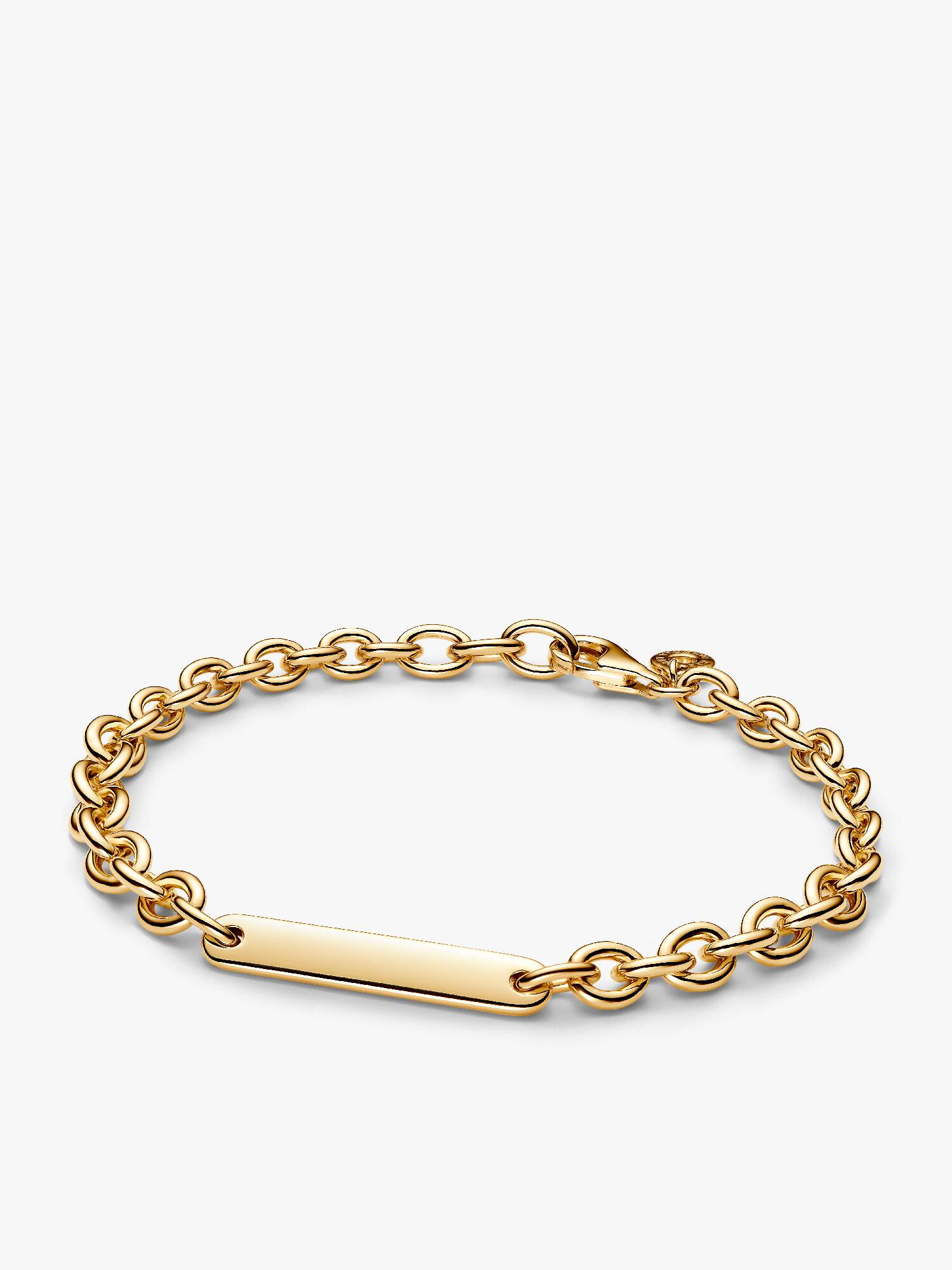 Brazalete de Eslabones Barra Grabable Dorado