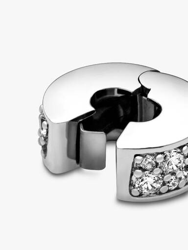 Charm Sujetador de pavé transparente