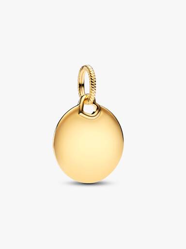 Charm colgante placa redonda grabable