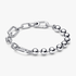 Brazalete de Eslabones Link y Cuentas Metálicas Pandora ME Brazalete de Eslabones Link y Cuentas Metálicas Pandora ME