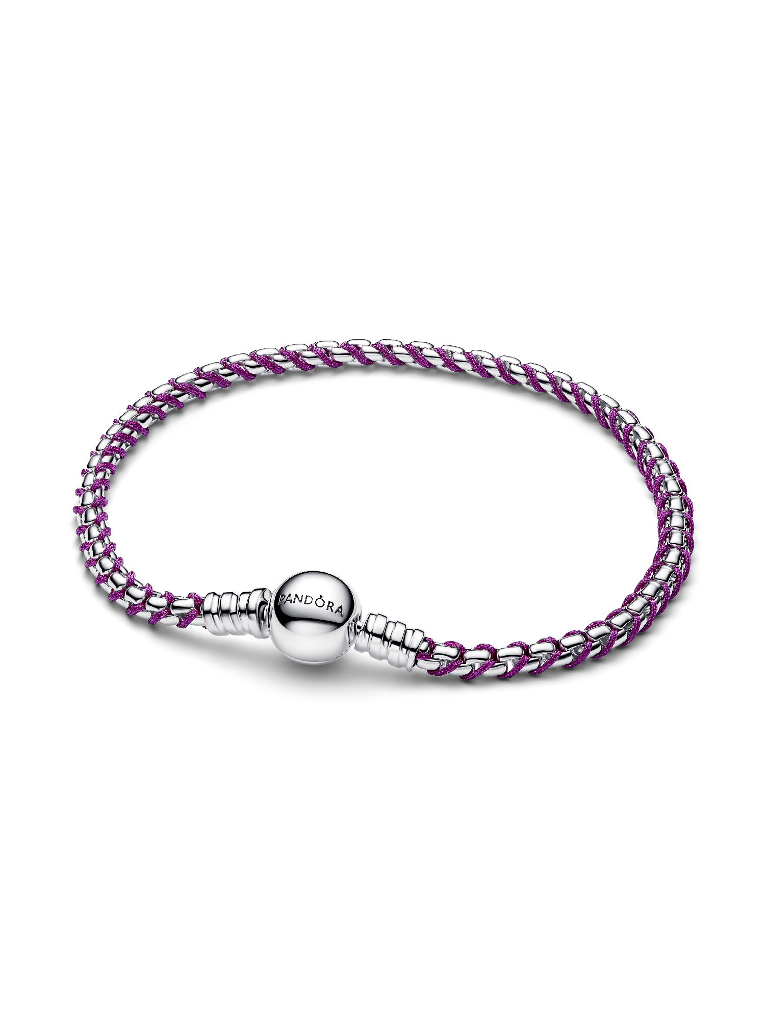 Brazalete de Cadena de Cordón Púrpura
