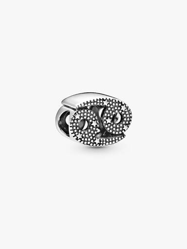 Charm del zodíaco Cáncer resplandeciente Talla única