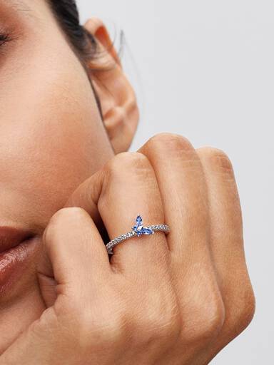 Anillo Mariposa Brillante