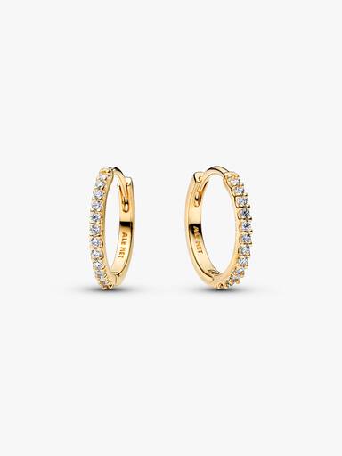 Aros de Aro Mini Brillantes