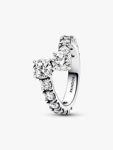 Anillo Alianza Superpuesta Brillante 48