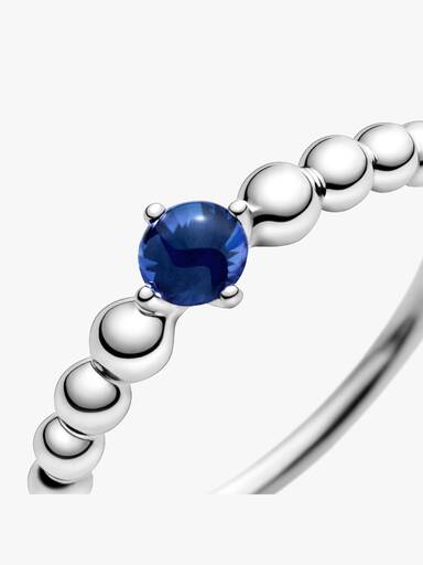 Anillo de Cuentas Azul Mar de Septiembre