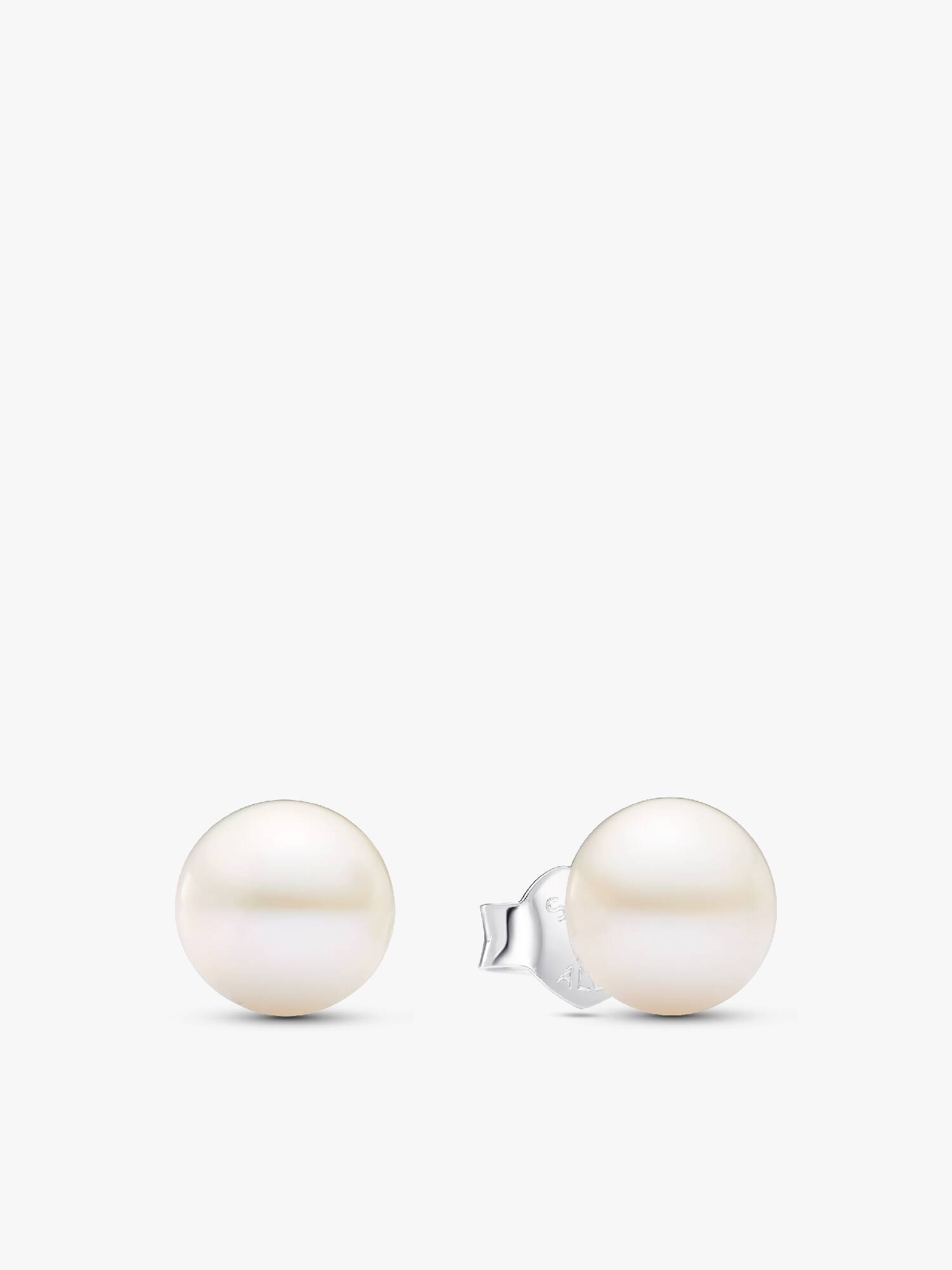 Aros de Botón Perla Cultivada de Agua Dulce Tratada de 7mm Talla única