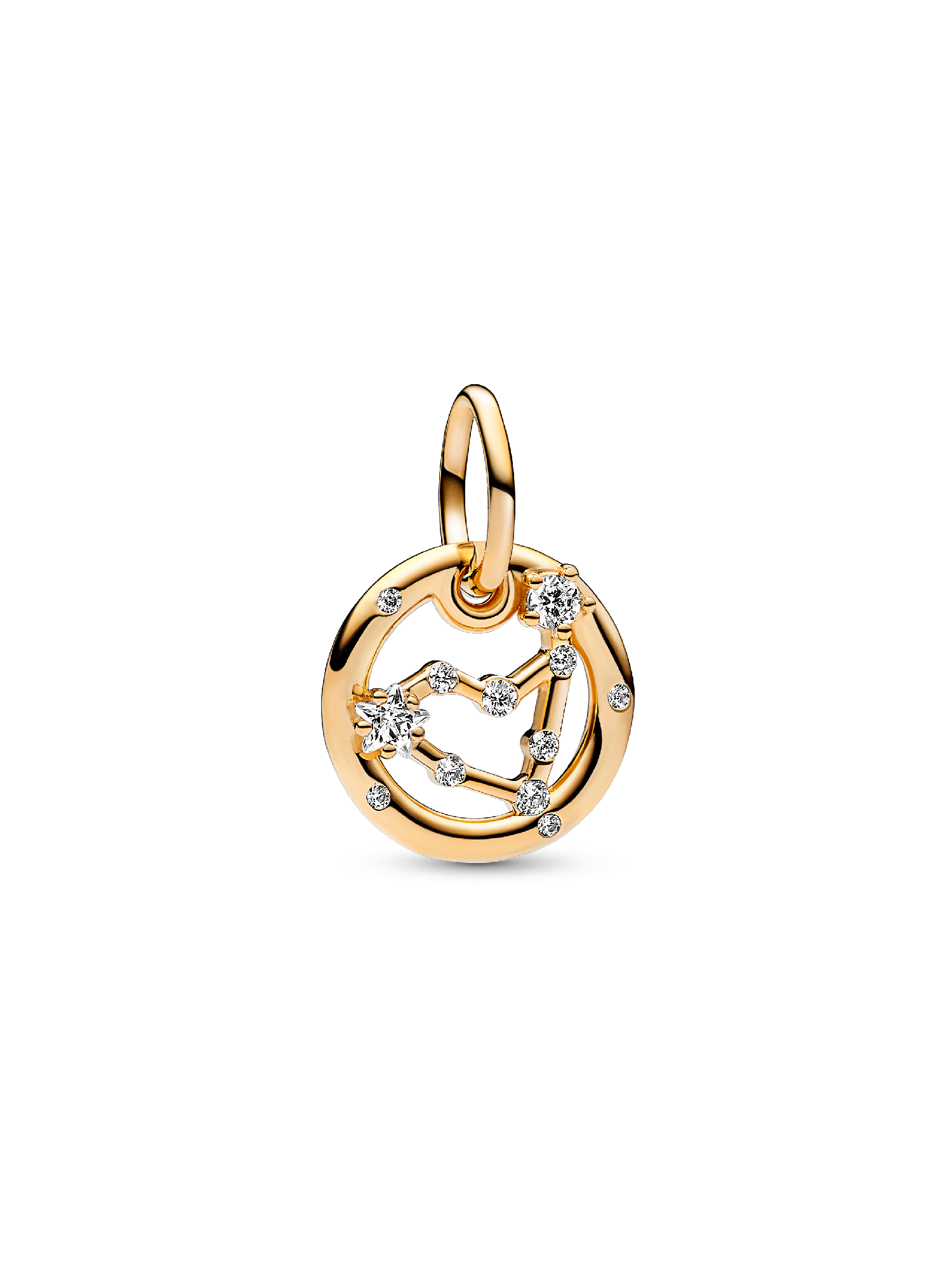 Charm Colgante Zodiaco Capricornio Bañado en Oro de 14k