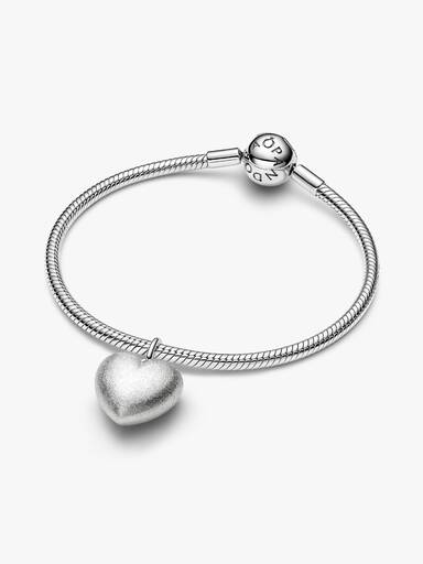 Charm Colgante Corazón Inflado Mate