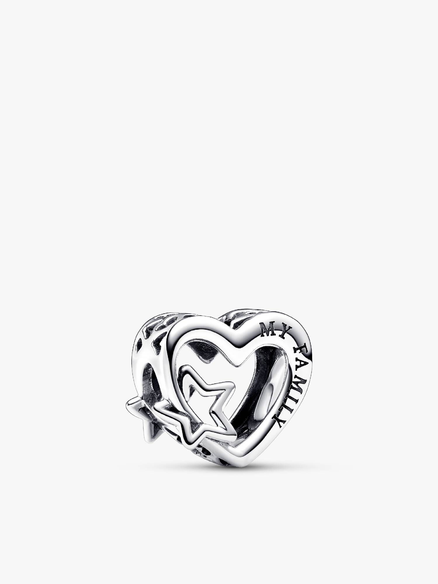 Charm de Filigrana Familia Corazón y Estrella