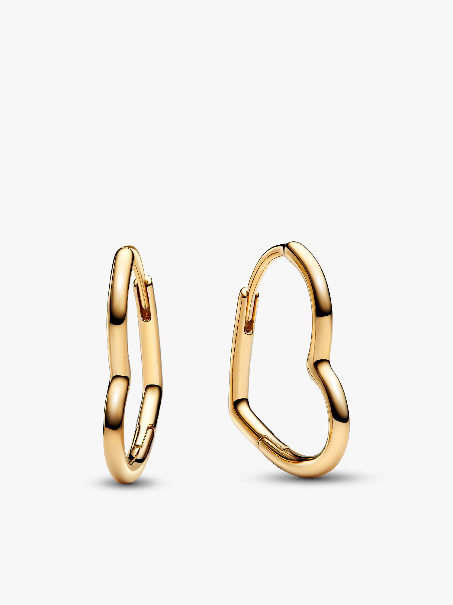 Aros Corazón Asimétrico Dorado