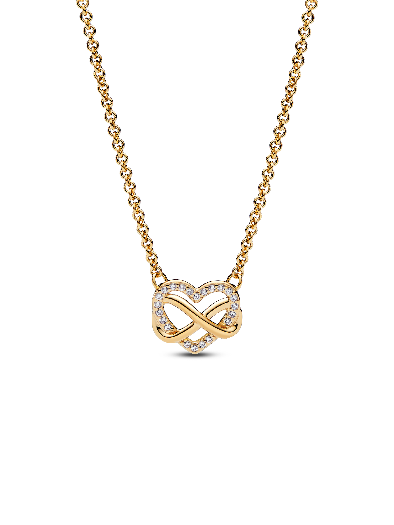 Collar Corazón Infinito Brillante